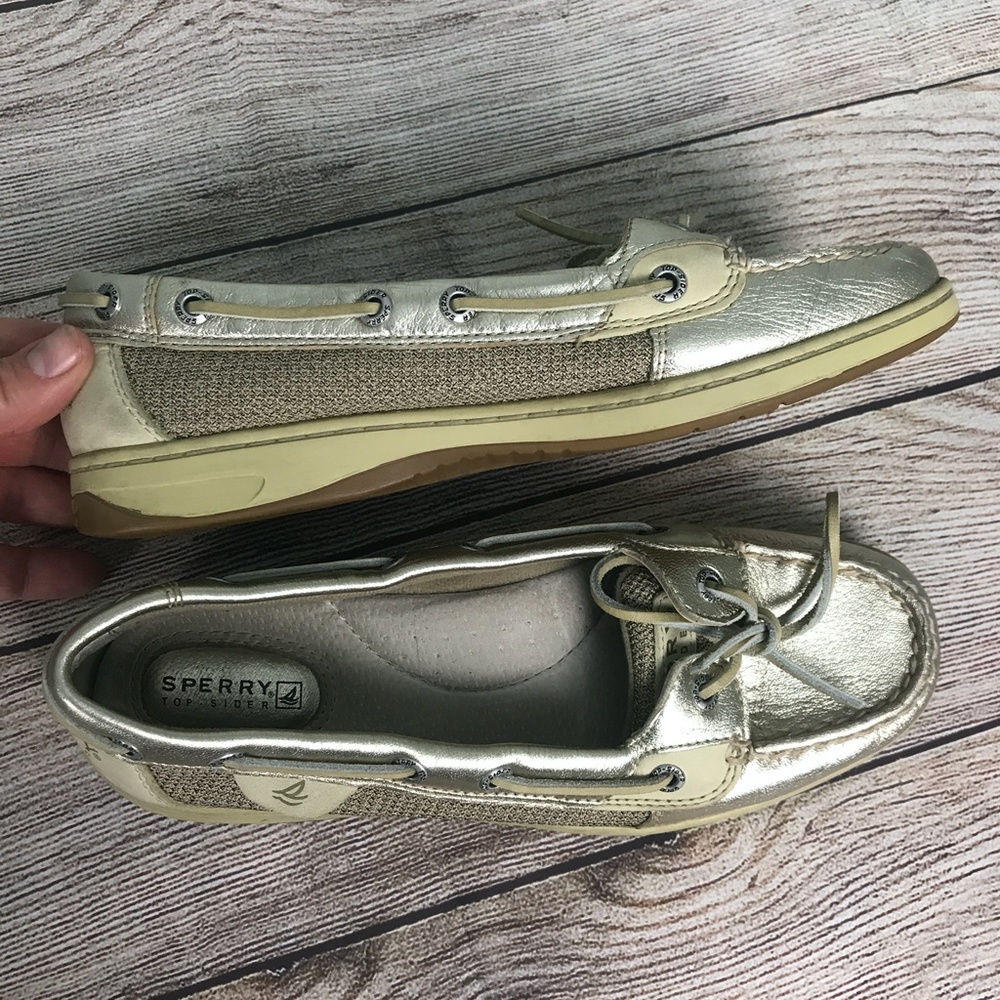 Sperry Top Sider Angelfish Boat Shoes Metallic - Picture 2 of 6
